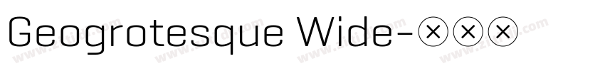 Geogrotesque Wide字体转换